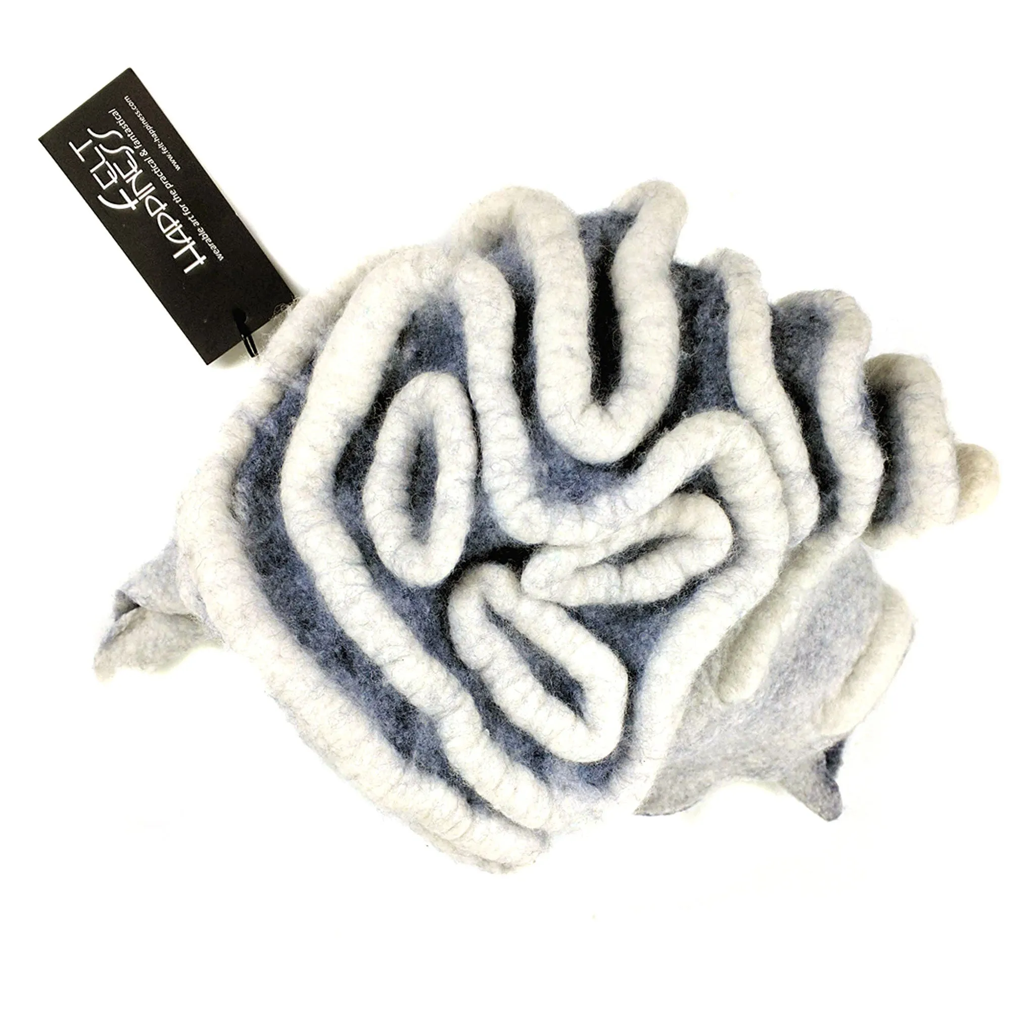 ~ Adopted ~ White Surrealistic Brain Hat