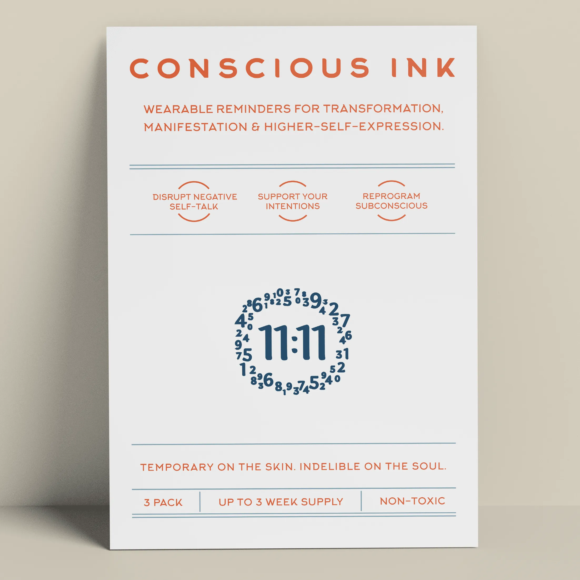 11:11 Manifestation Beanie   Ink