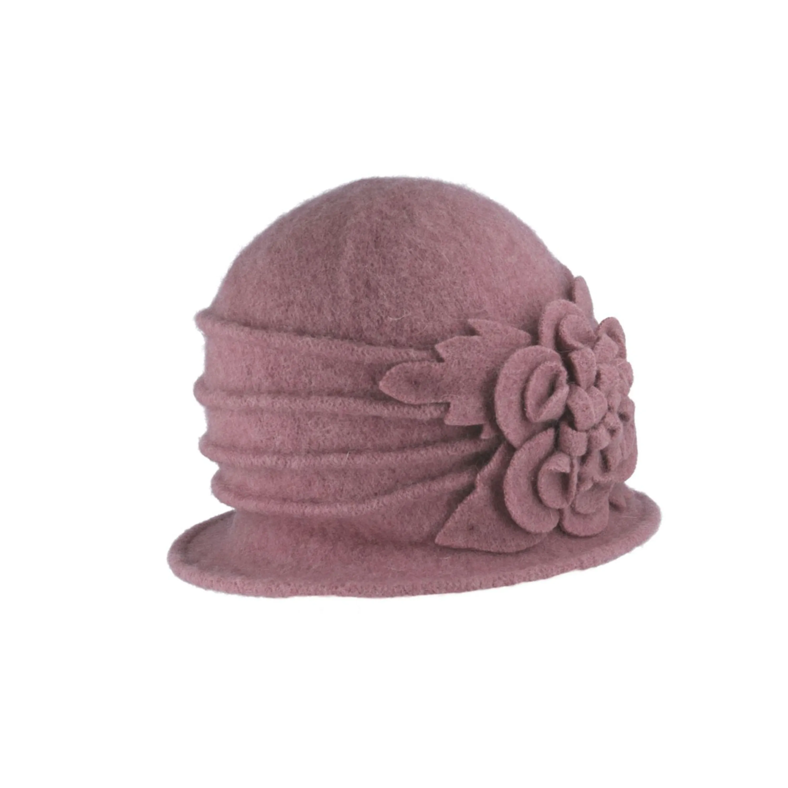 1920s Style for Ladies Wool Cloche Bucket Hats