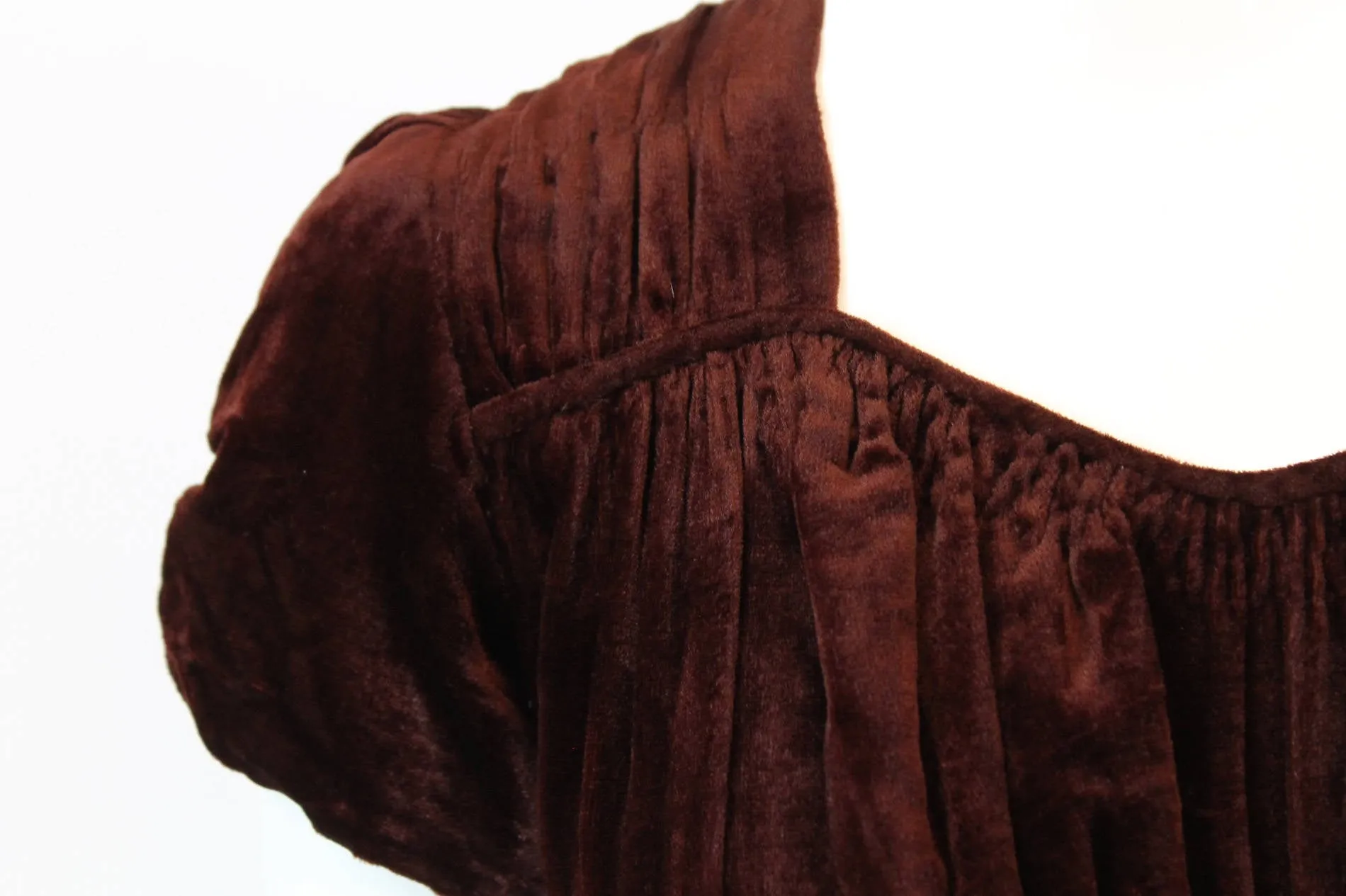 1930s velvet dress bias cut gown xs | new winter