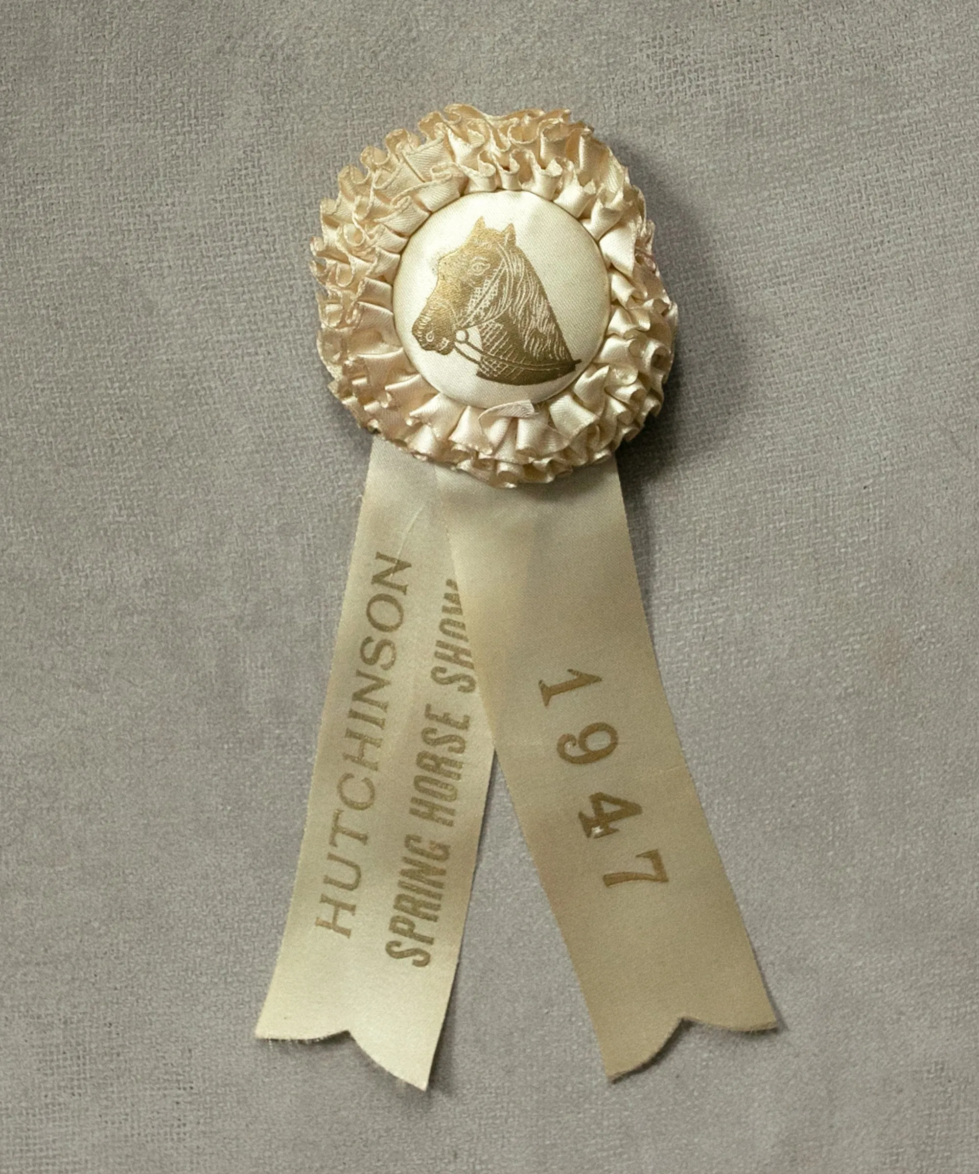 1947 Ivory Horse Show Ribbon