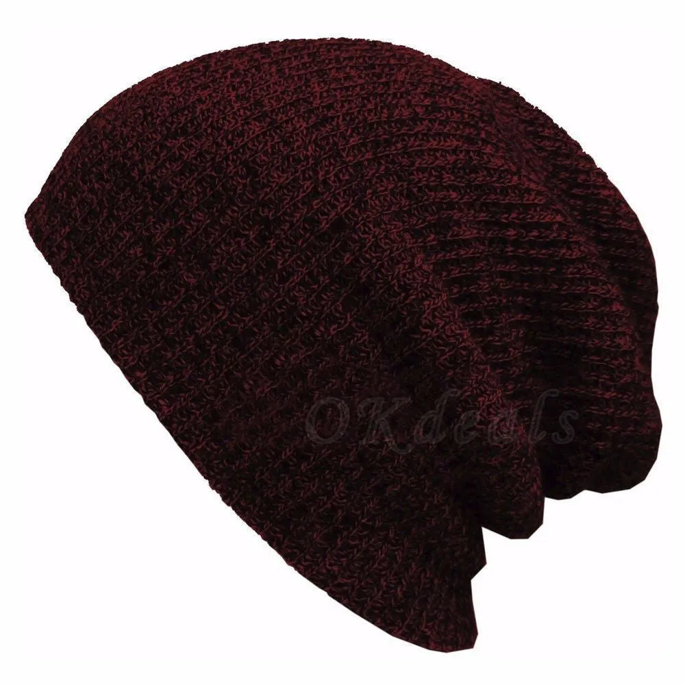 1PC Knit Men's Women's Baggy Beanie Oversize Winter Warm Hat Ski Slouchy Chic Crochet Knitted Cap Skull