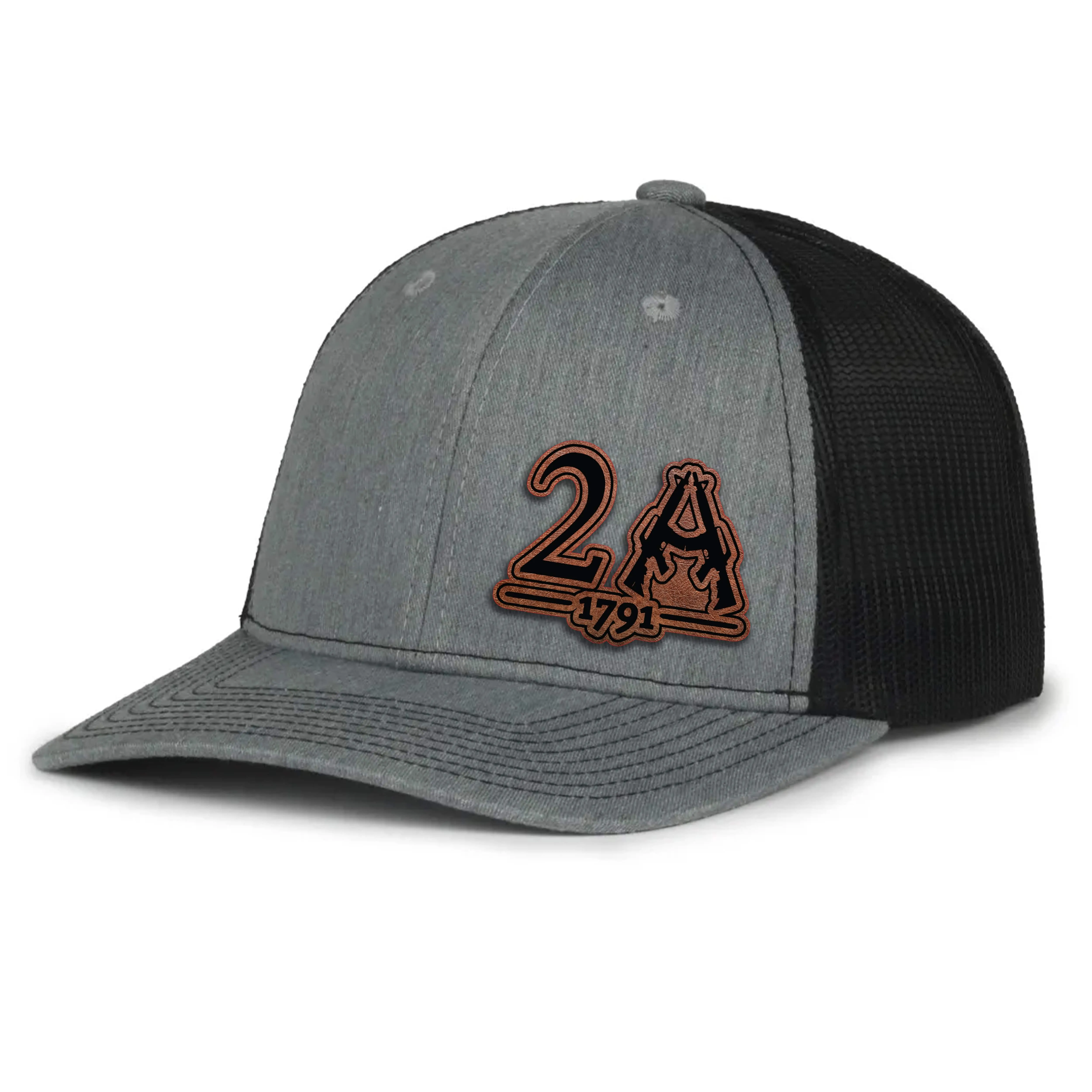 2A 1791 Leather Patch Hat