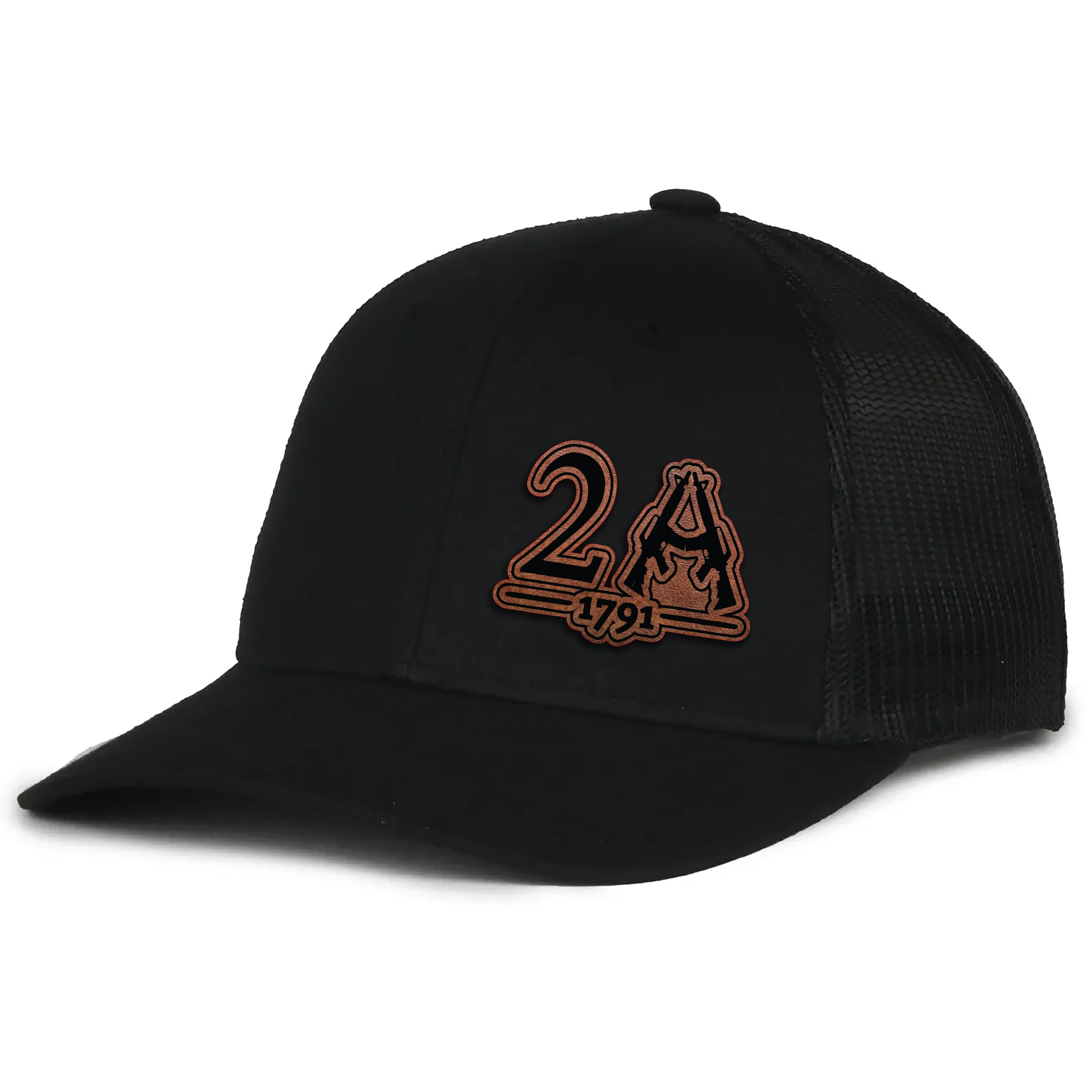 2A 1791 Leather Patch Hat
