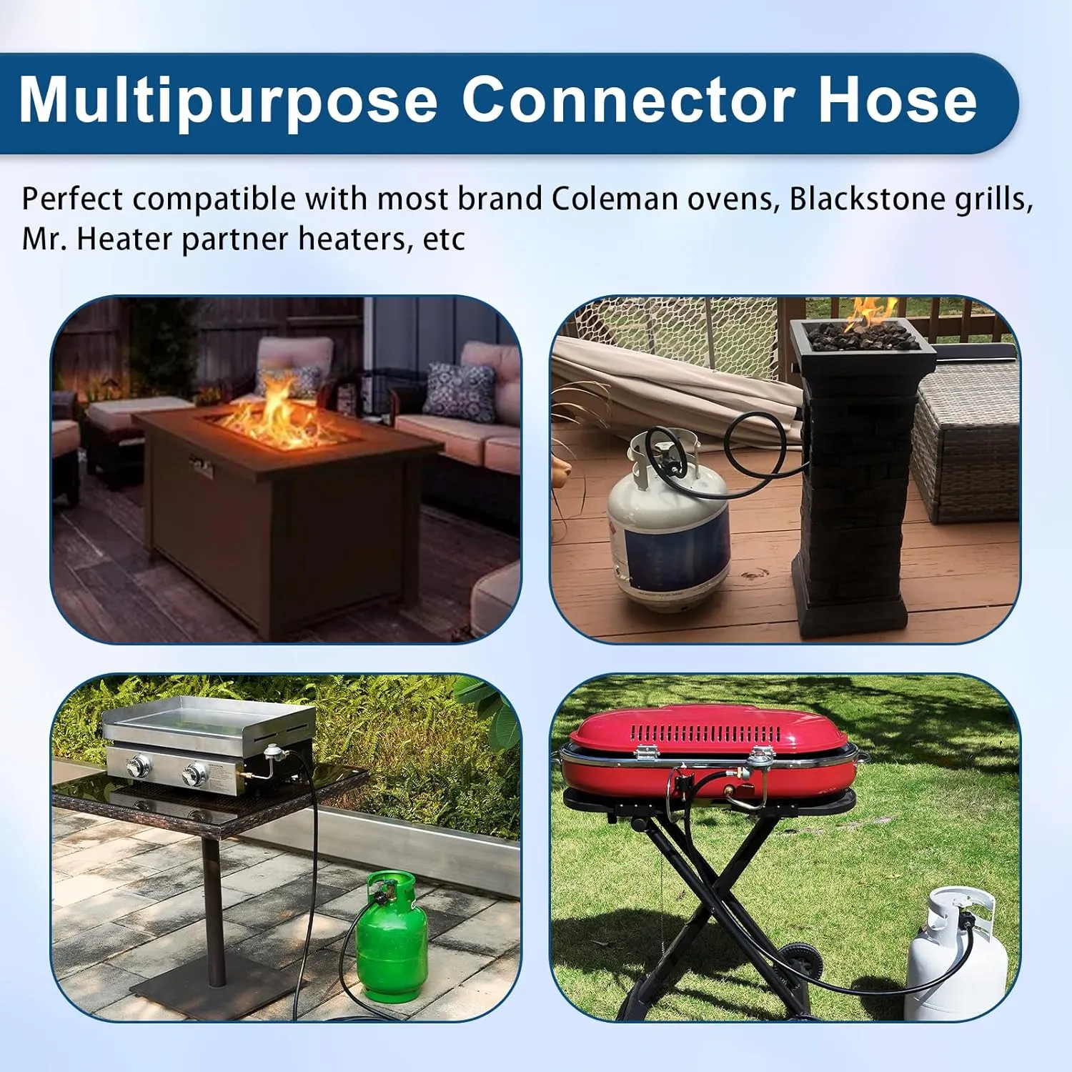 5Ft Propane Heater Adapter Hose Assembly, Compatible with Big Buddy Heater, Cole