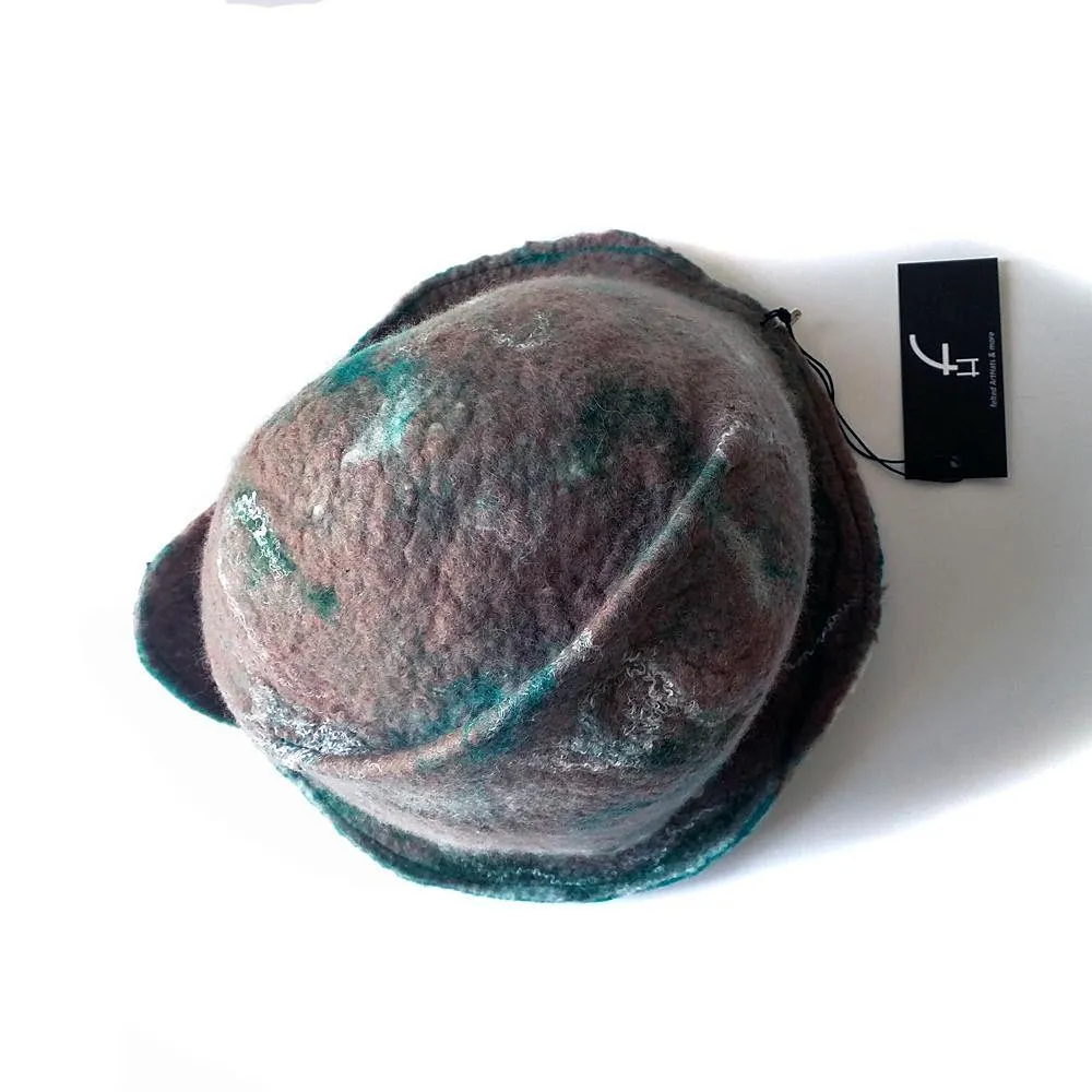 ~Adopted~ Felted Taupe Highland Cloche