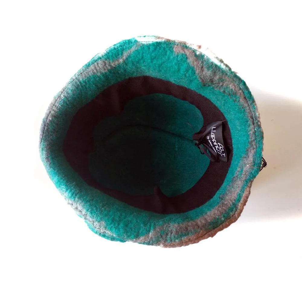 ~Adopted~ Felted Taupe Highland Cloche