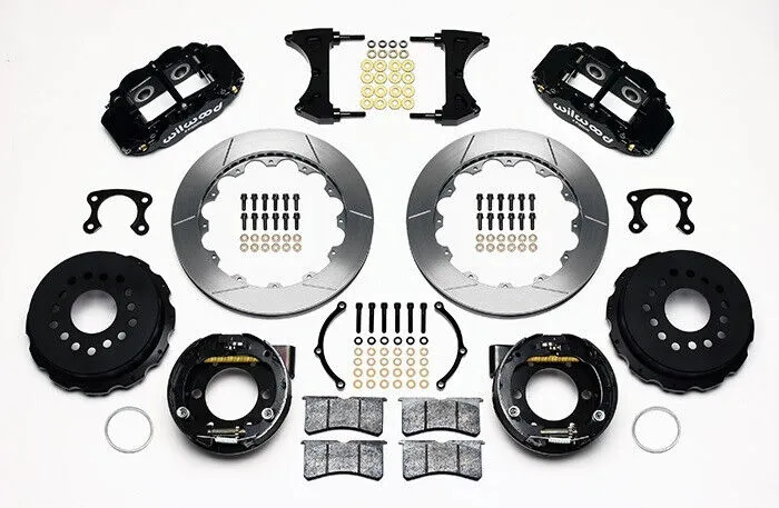 AIR RIDE & 4-LINK SYSTEM,ARMS,WILWOOD 13" BRAKES,BLACK CALIPERS,67-70 COUGAR