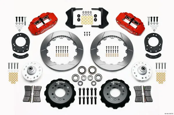 AIR RIDE & 4-LINK SYSTEM,ARMS,WILWOOD 13" BRAKES,RED CALIPERS,67-70 COUGAR