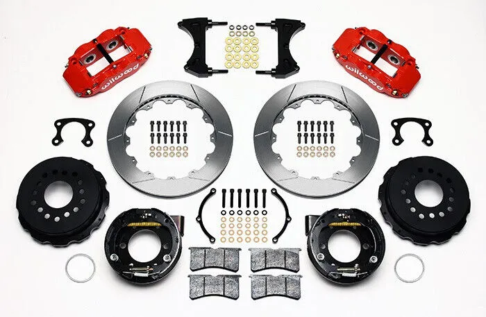 AIR RIDE & 4-LINK SYSTEM,ARMS,WILWOOD 13" BRAKES,RED CALIPERS,67-70 COUGAR