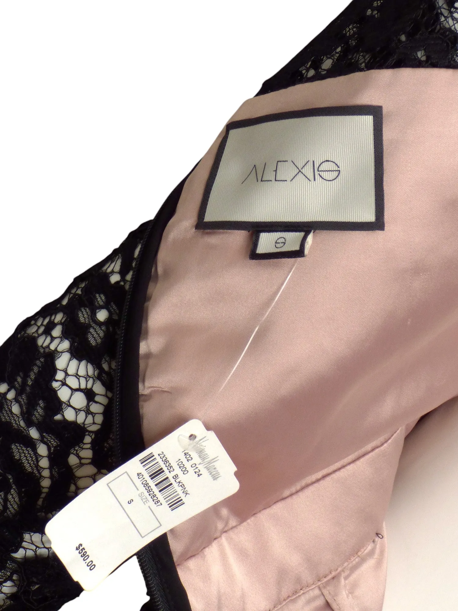 ALEXIS- NWT 2018 Black Lace Cocktail Dress, Size 2