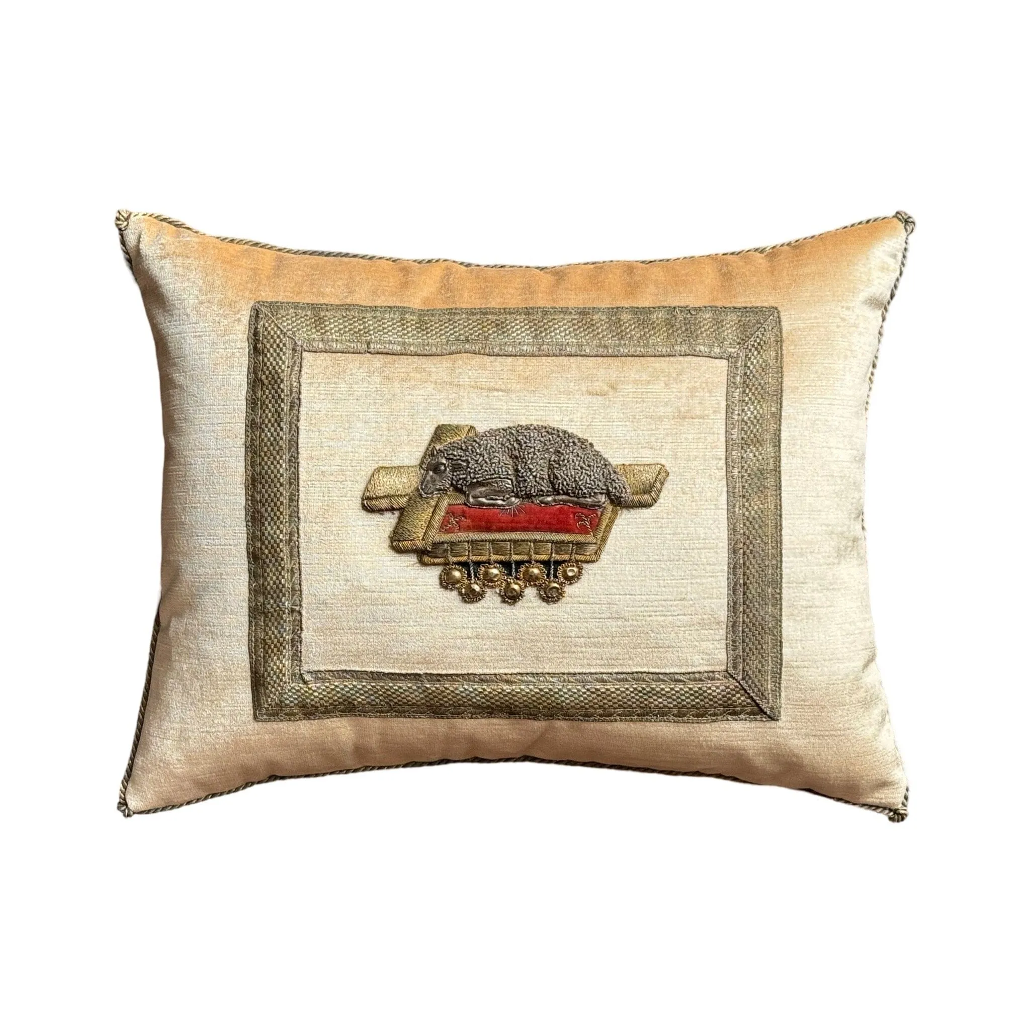 Antique Ecclesiastic Applique of the Lamb of God (#A053324 | 13 x 17")