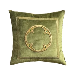Antique Ecclesiastic Raised Gold Metallic Embroidery (E052524 | 16 1/2 x 16 1/2)
