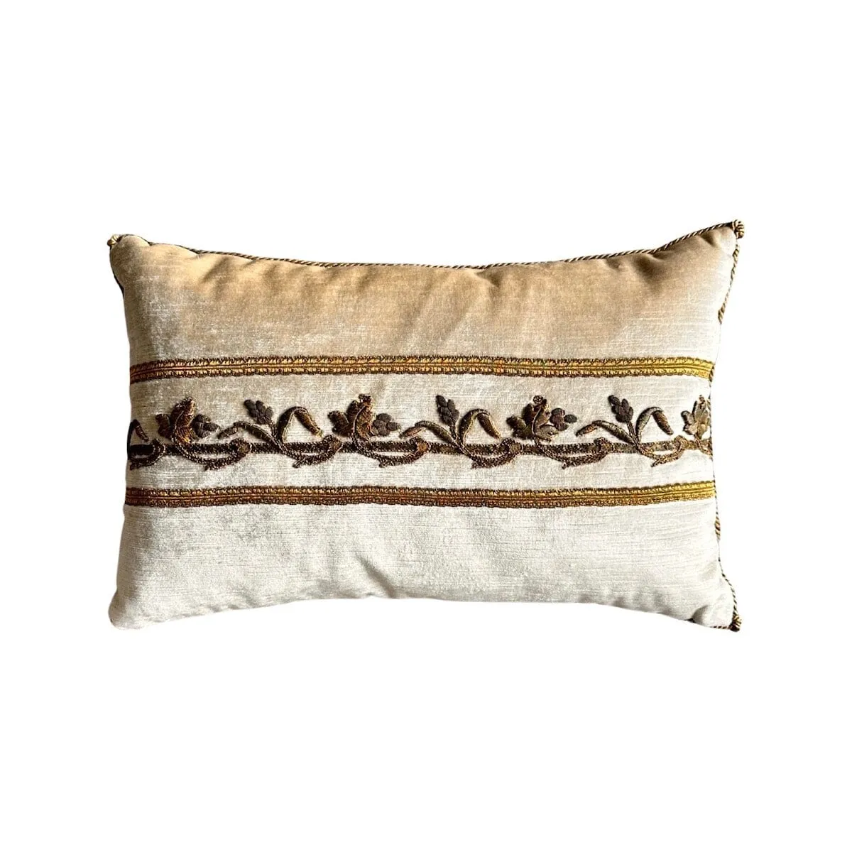 Antique European Gold Metallic Embroidery (#E032123 | 11 x 17")