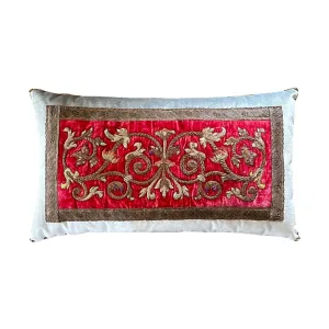 Antique European Silk and Metallic Embroidery (#E030824 | 14 1/2 x 26")