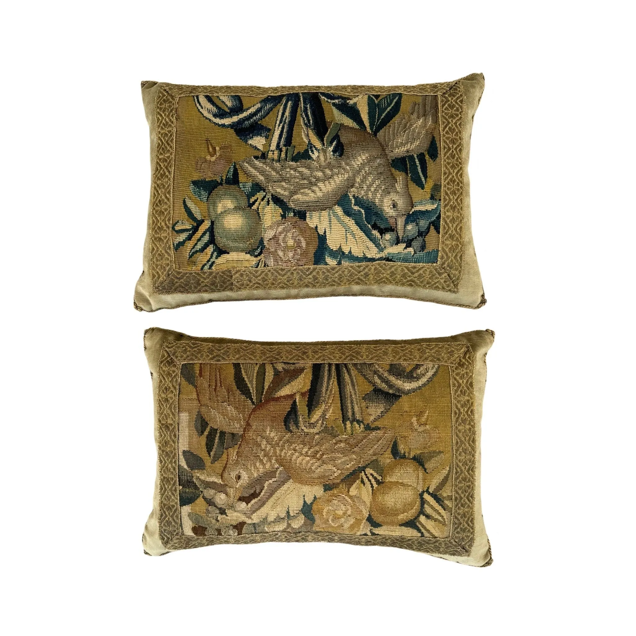 Antique Flemish Tapestry Fragment (#T041424B | 14 x 20”)