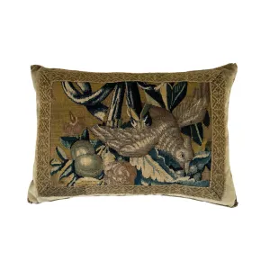 Antique Flemish Tapestry Fragment (#T041424B | 14 x 20”)