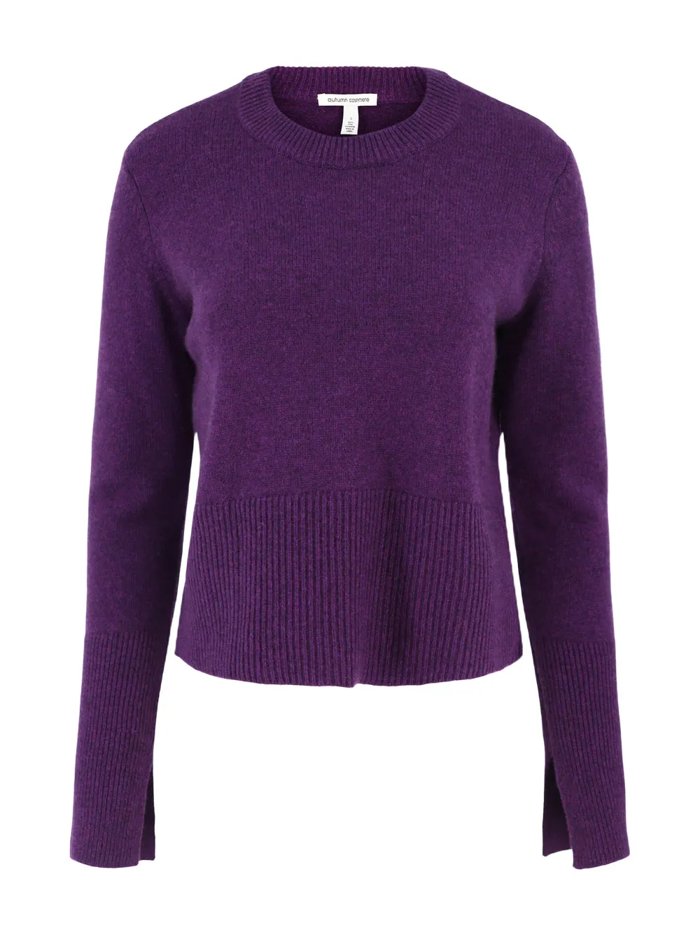 Autumn Cashmere Boxy Crew with Slits (More Colors)