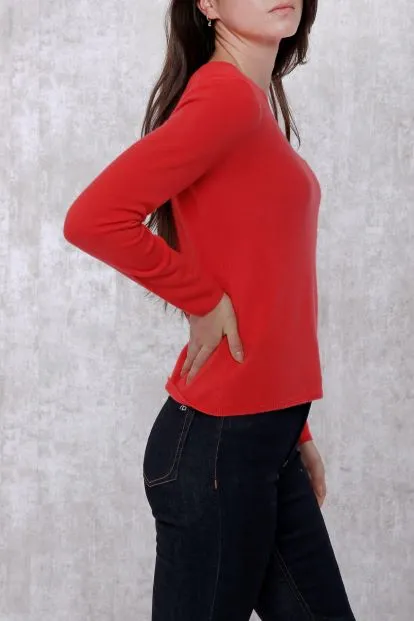 Baby Cashmere Long Sleeve V Neck Pullover