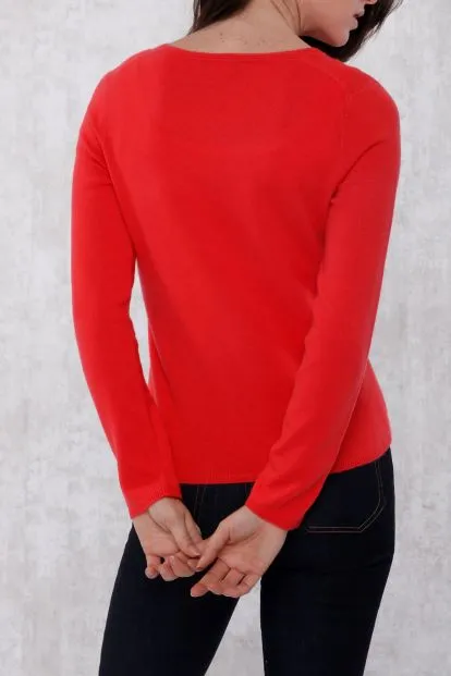 Baby Cashmere Long Sleeve V Neck Pullover