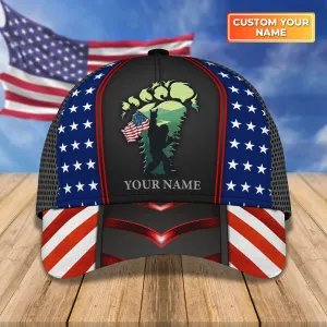 Bigfoot Camping - Personalized Name Cap - Hadn
