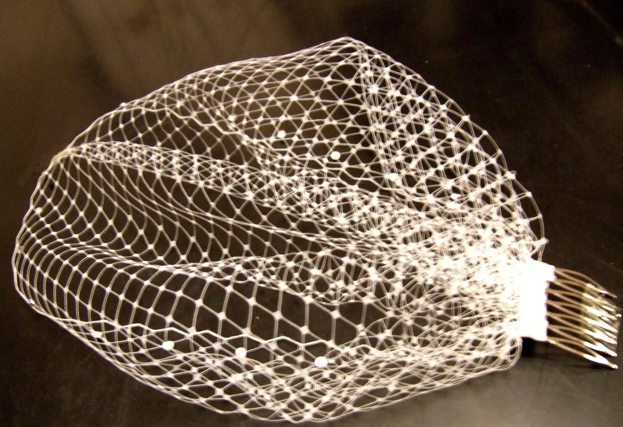 Birdcage veil Hat & fascinator White Ivory - ELEGANCEFASCINATOR