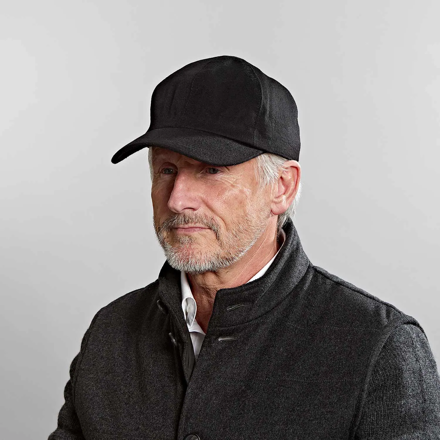 Black Loro Piana Storm System Cashmere Baseball Cap