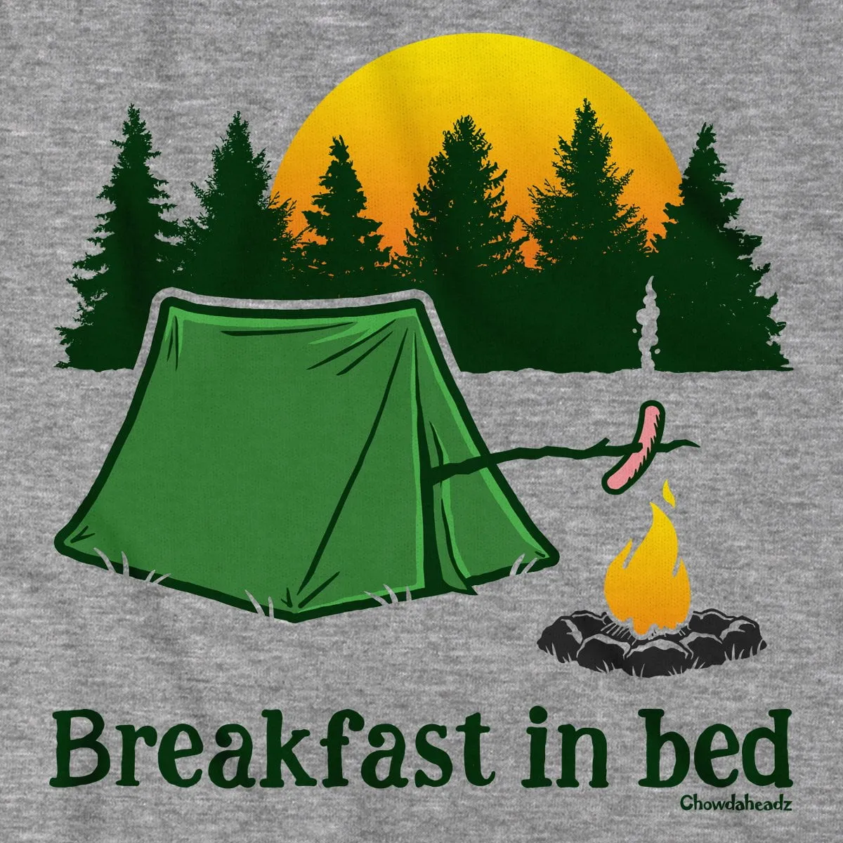 Breakfast in Bed Camping T-Shirt