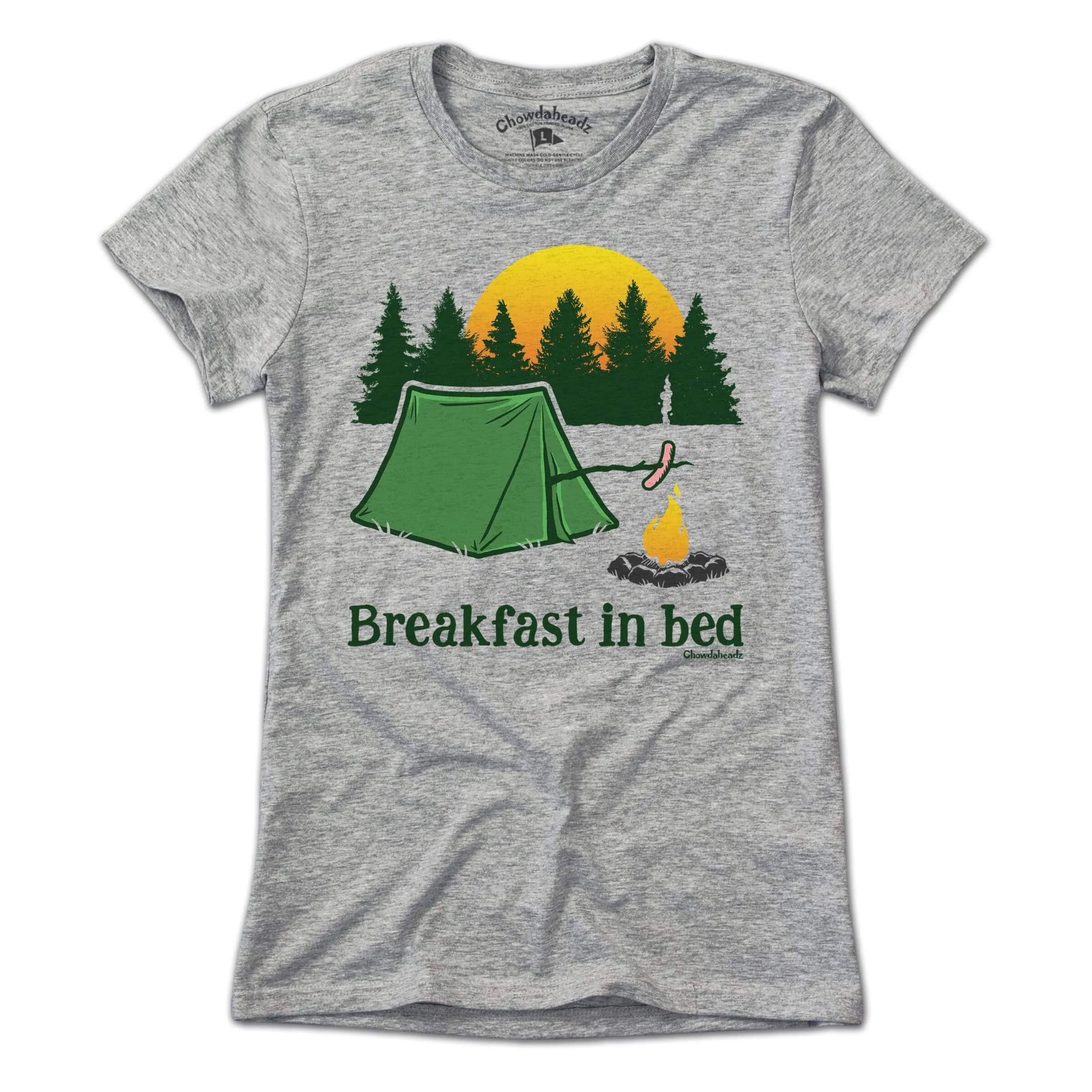 Breakfast in Bed Camping T-Shirt