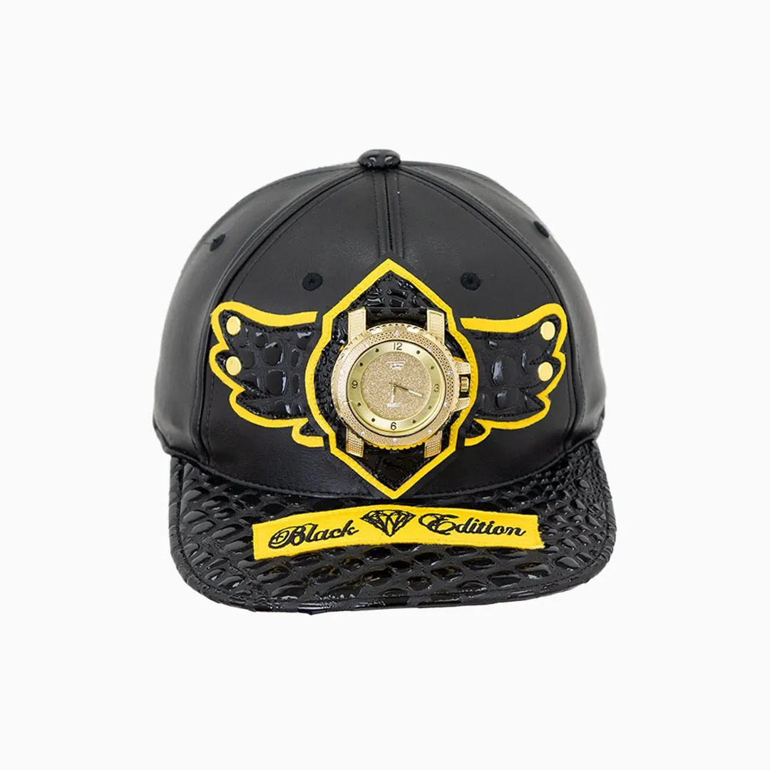 Breyer's Buck 50 Black Edition Leather Watch Hat