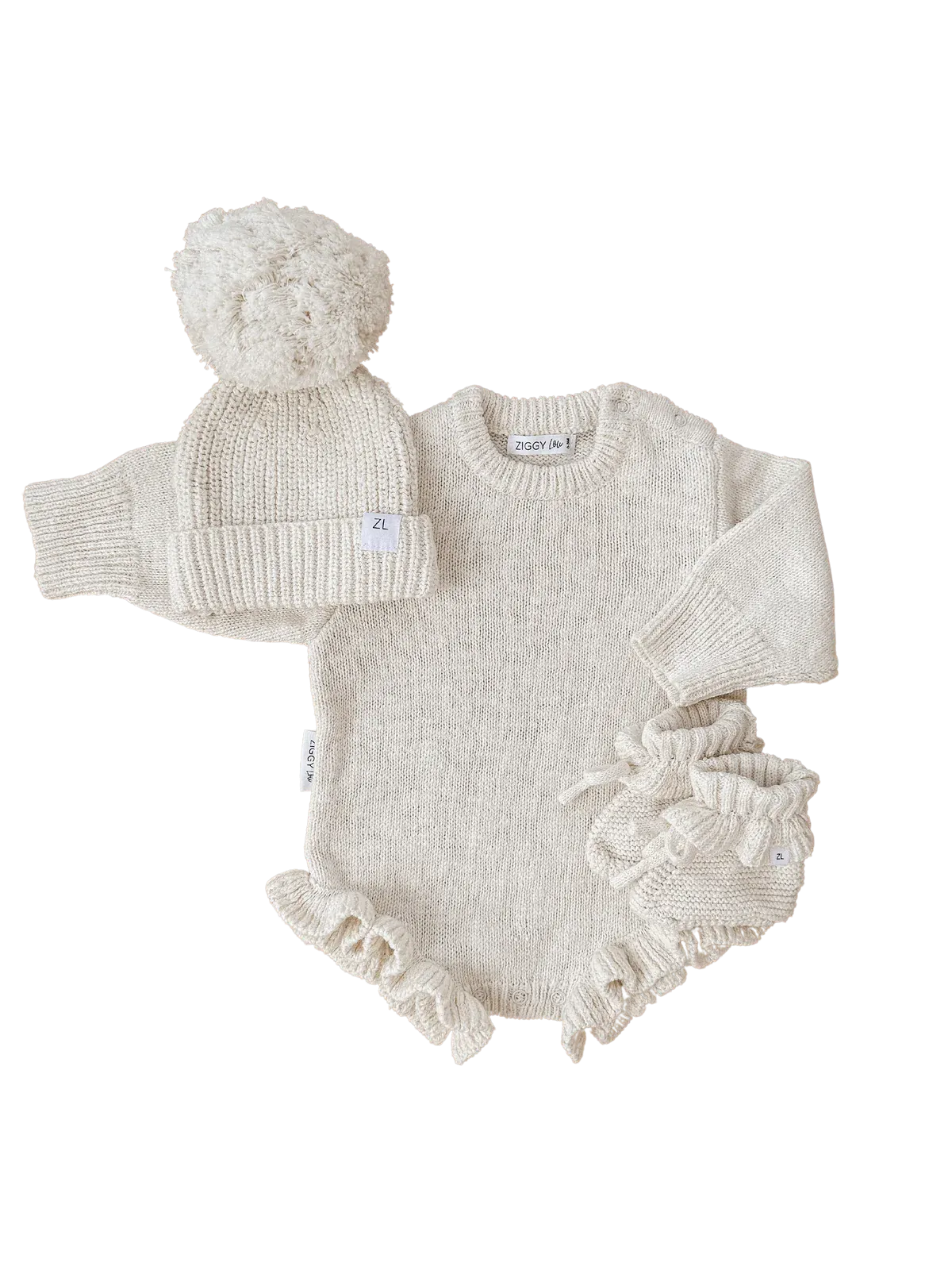 Bubble coconut knit romper
