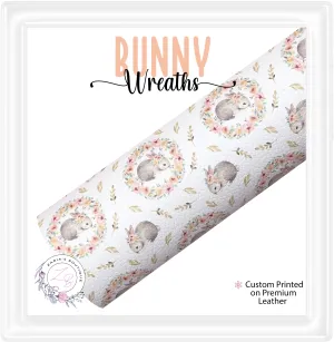 ⋅ Bunny Wreath ⋅ Premium Custom Vegan Faux Leather