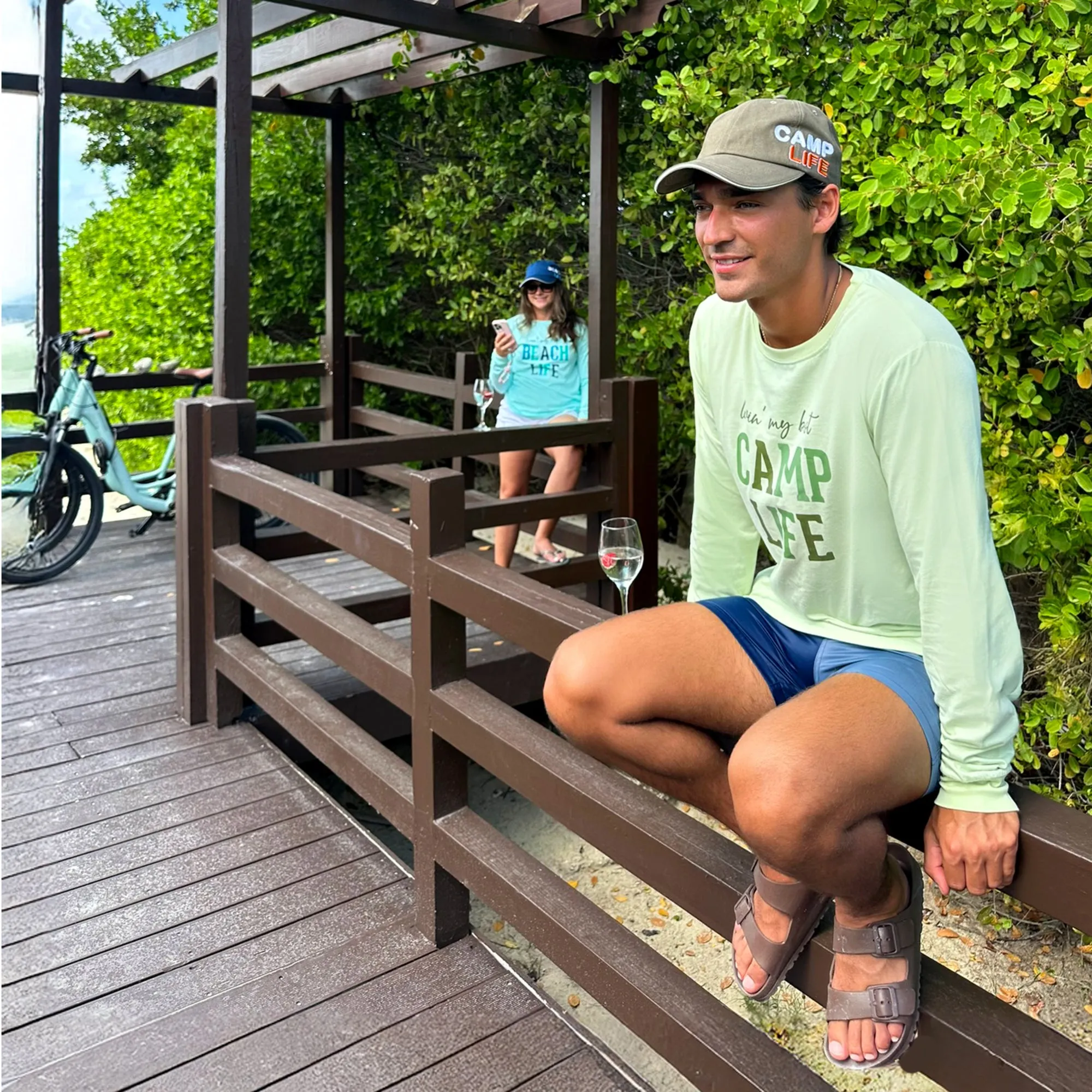 Camp Life Dark Green Adjustable Hat