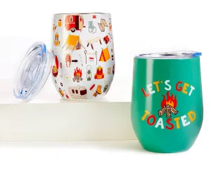 Camper's Wine Tumbler w/Lid