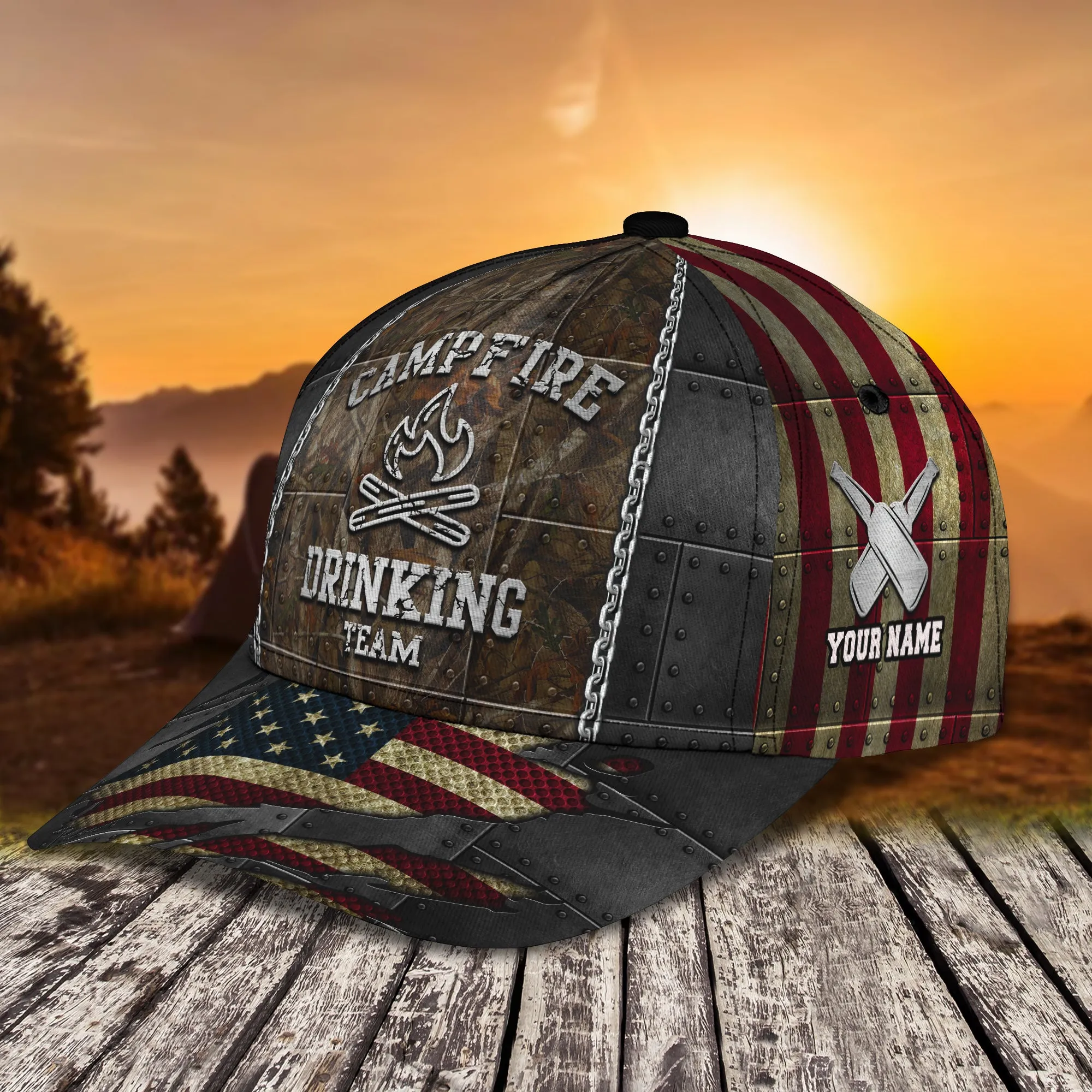 Campfire - Personalized Name Cap - Ntt68