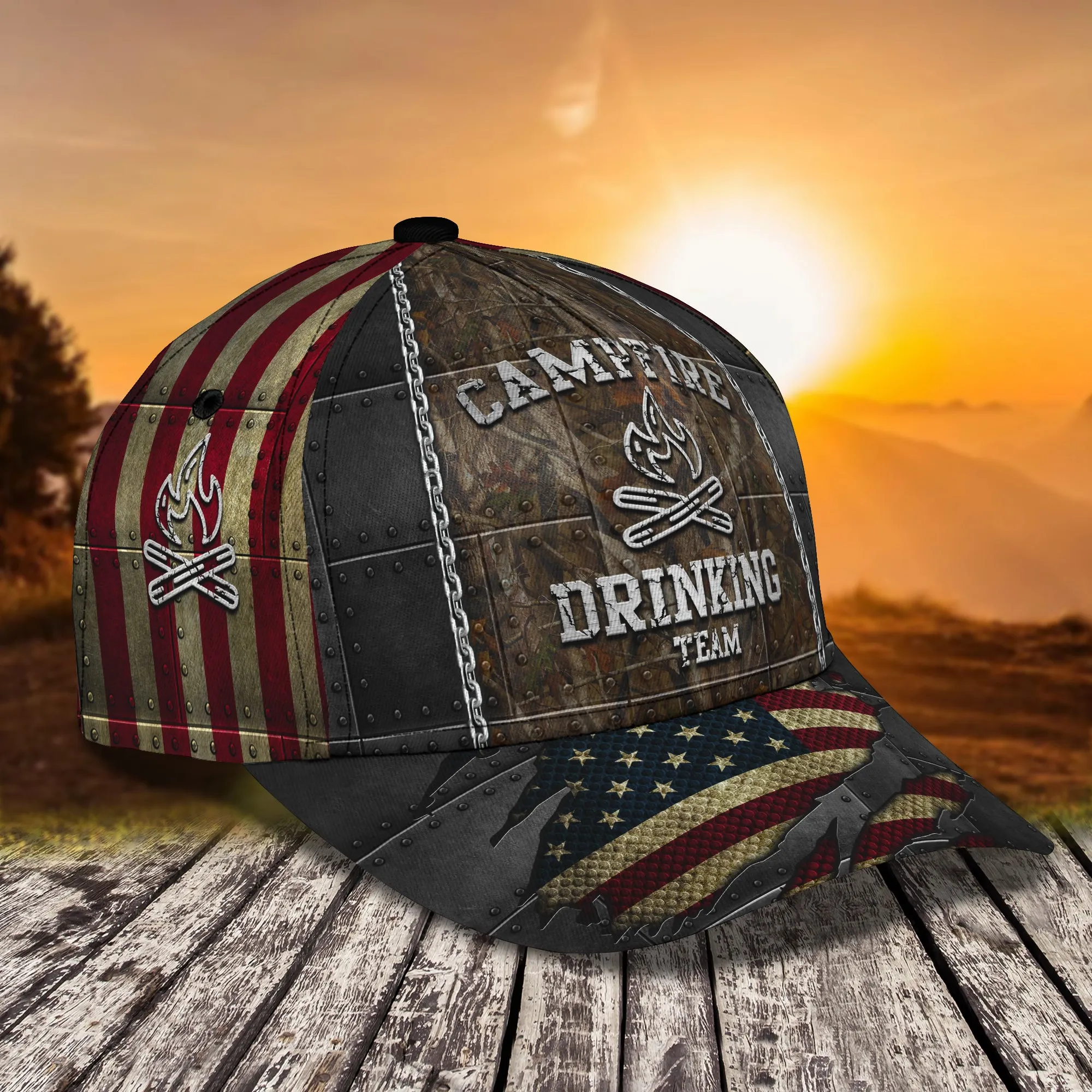 Campfire - Personalized Name Cap - Ntt68