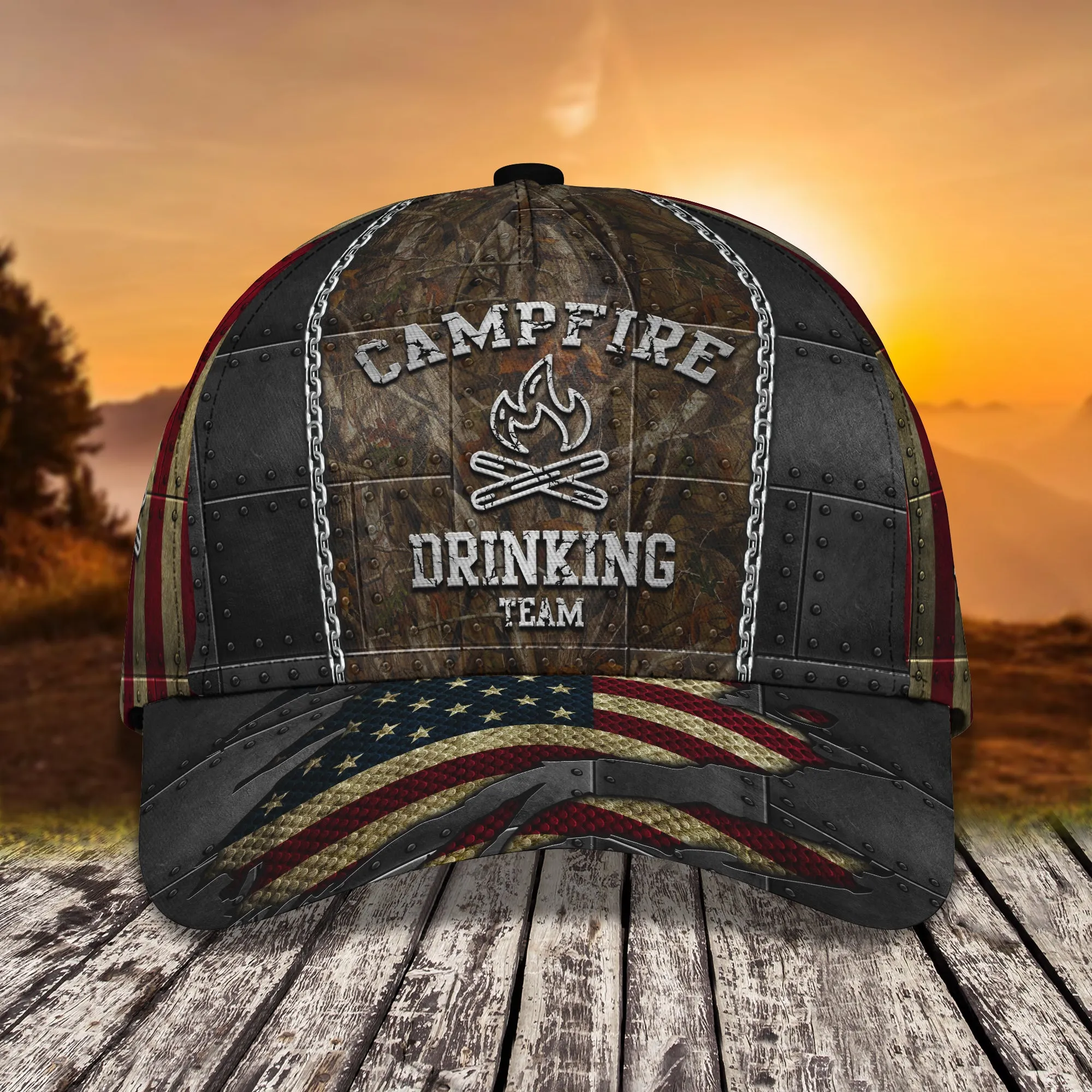 Campfire - Personalized Name Cap - Ntt68