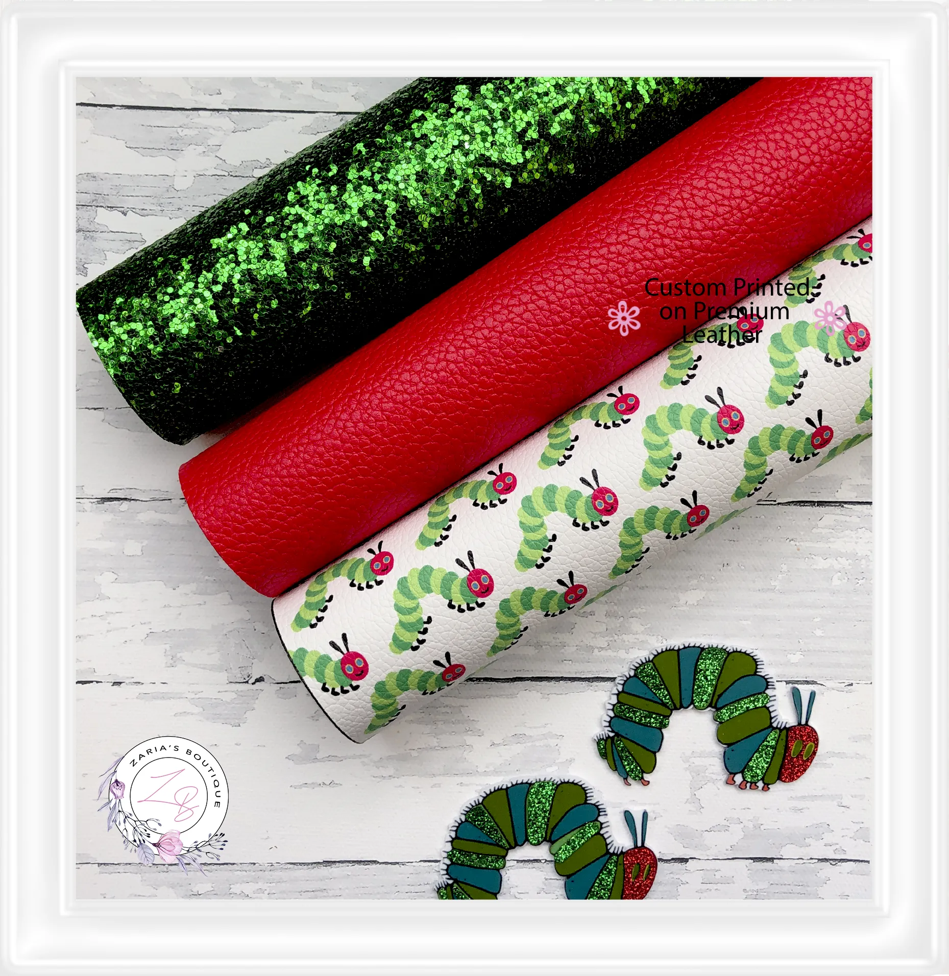 ⋅ Caterpillars ⋅ Premium Custom Vegan Faux Leather