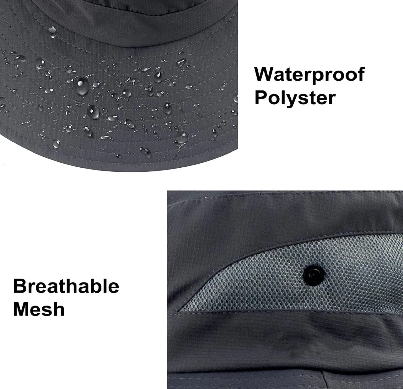 CHARCOAL Unisex Wide Brim Hat