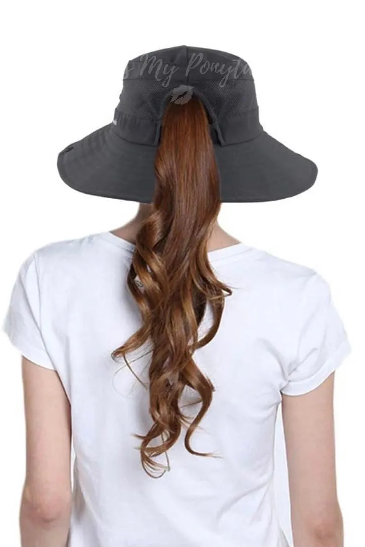 CHARCOAL Unisex Wide Brim Hat