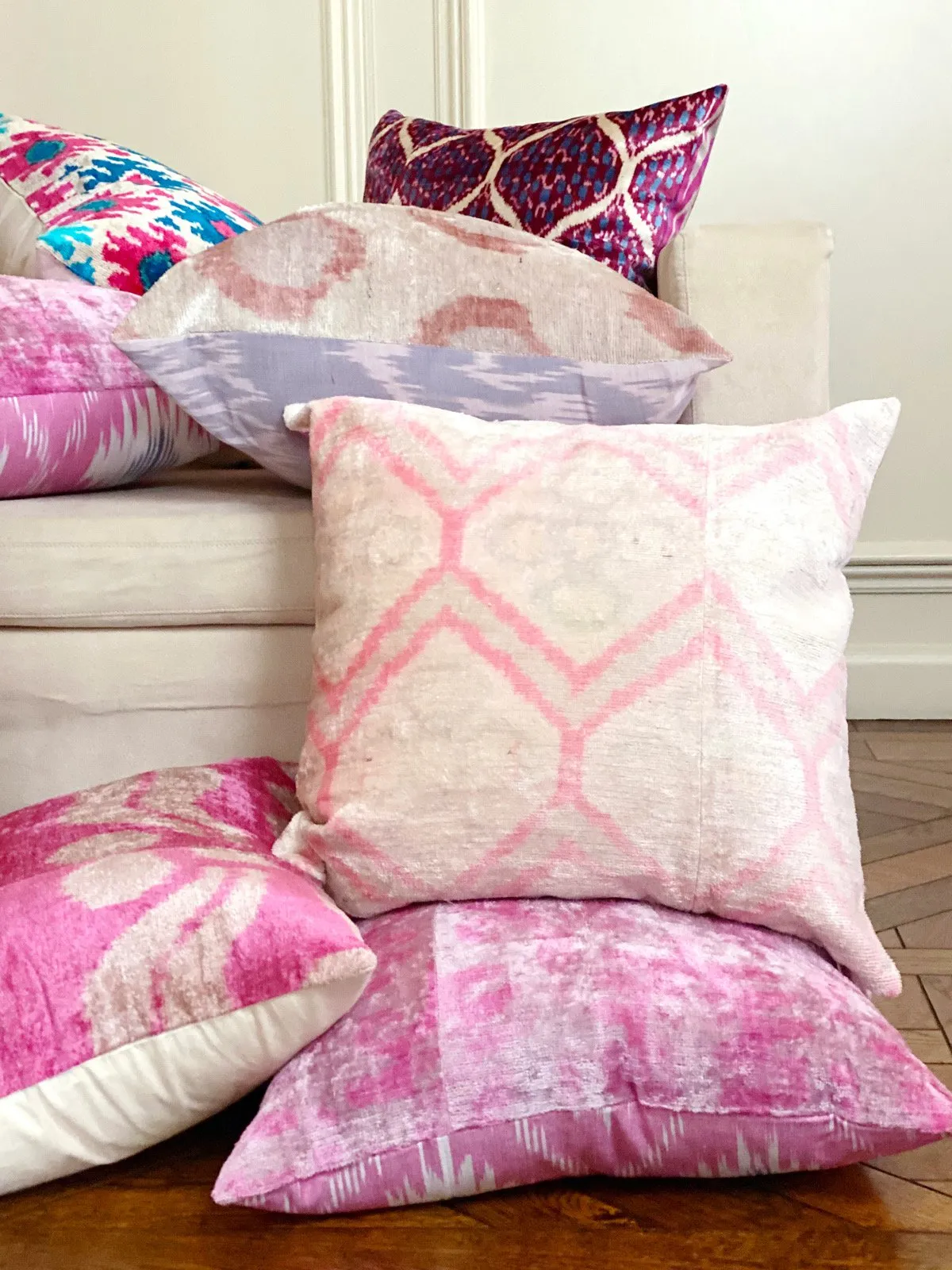 Classic Ice Chevron Square Pillow Cover