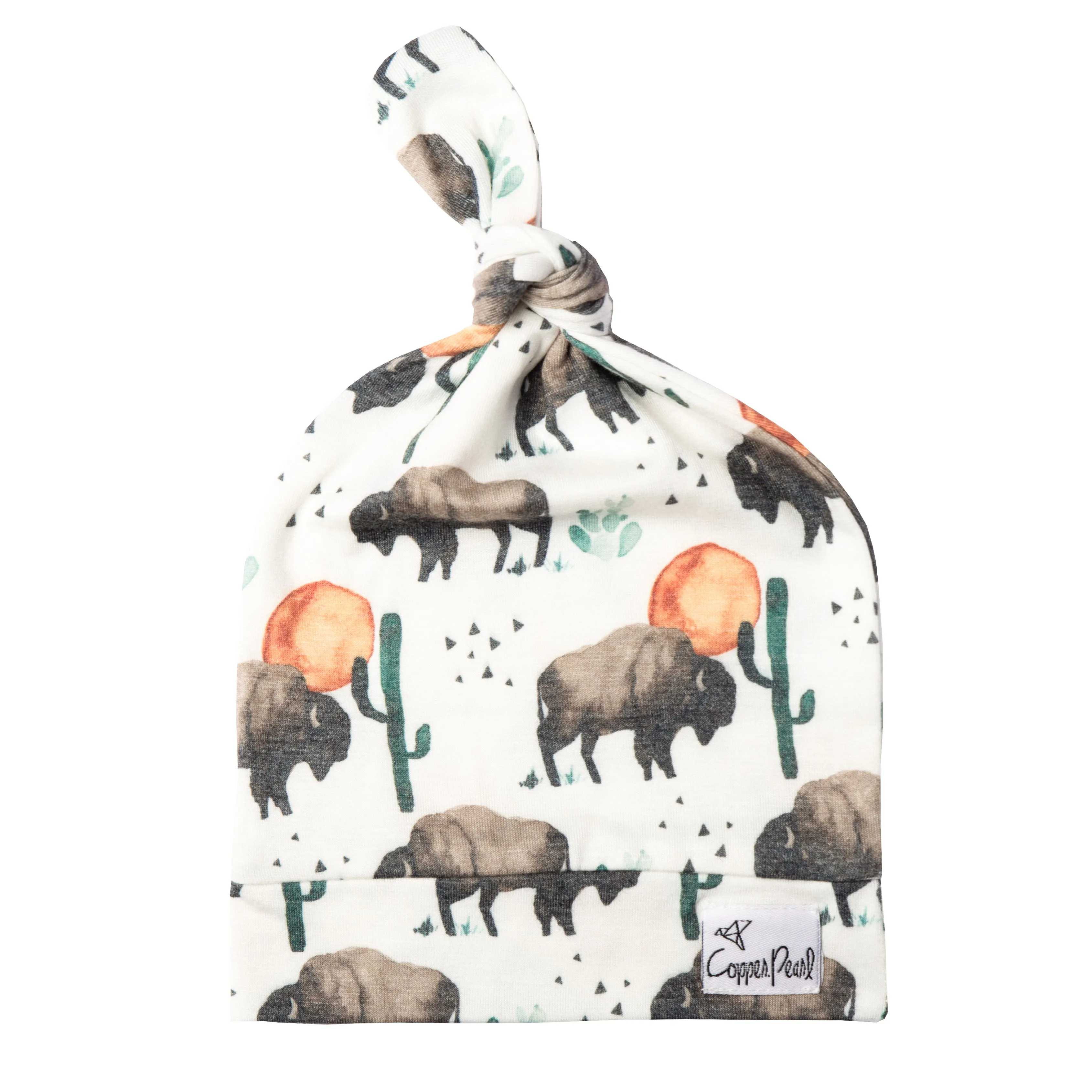 Copper Pearl - Top Knot Hat - Bison