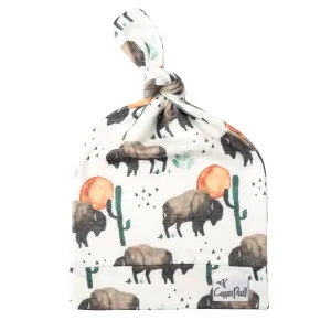 Copper Pearl - Top Knot Hat - Bison