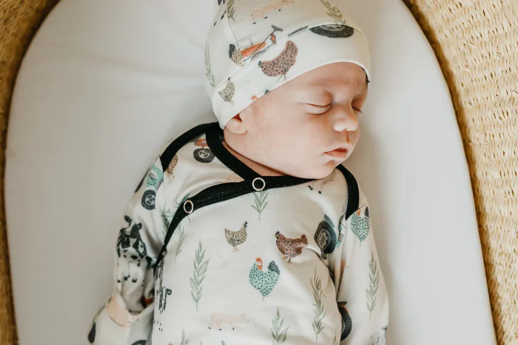 Copper Pearl - Top Knot Hat - Jo