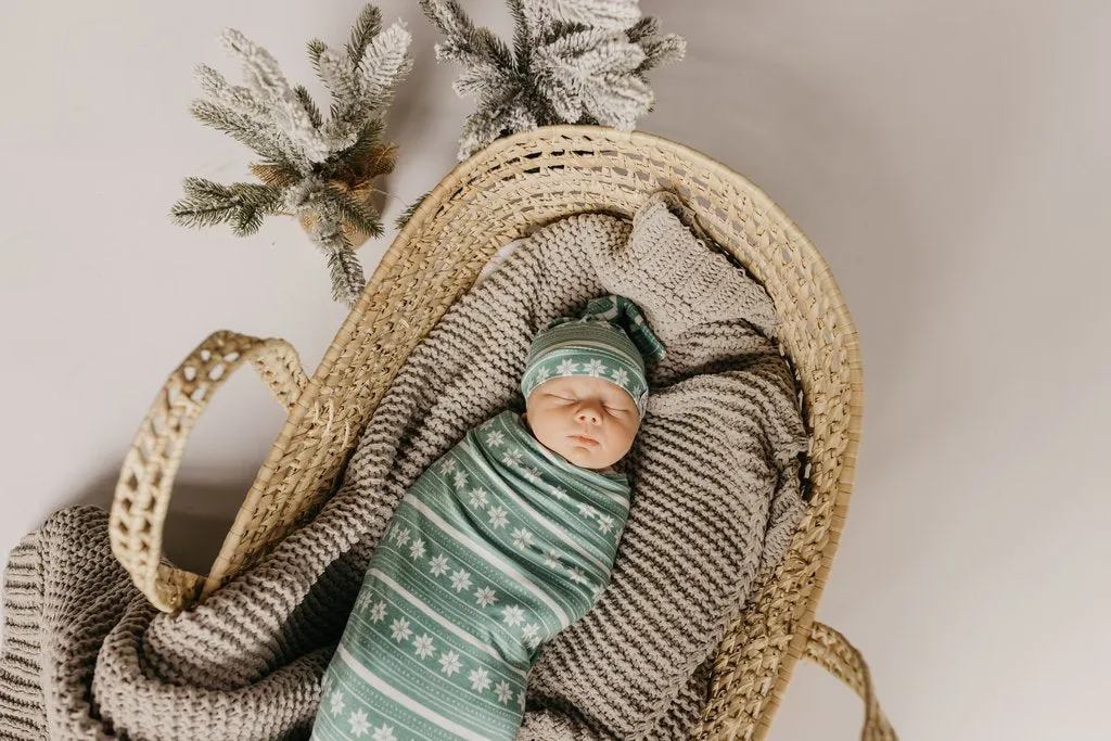 Copper Pearl - Top Knot Hat - Knit Holiday