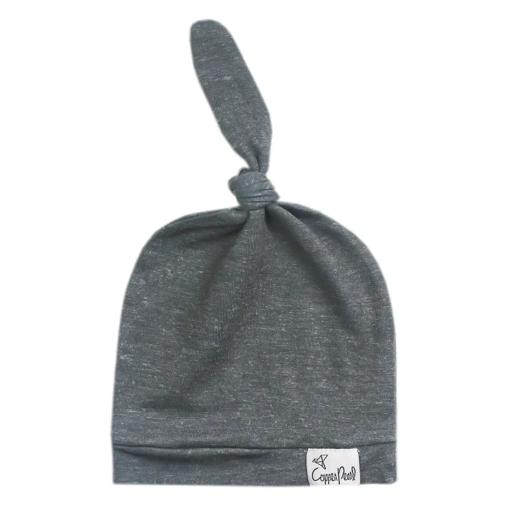 Copper Pearl - Top Knot Hat - Slate