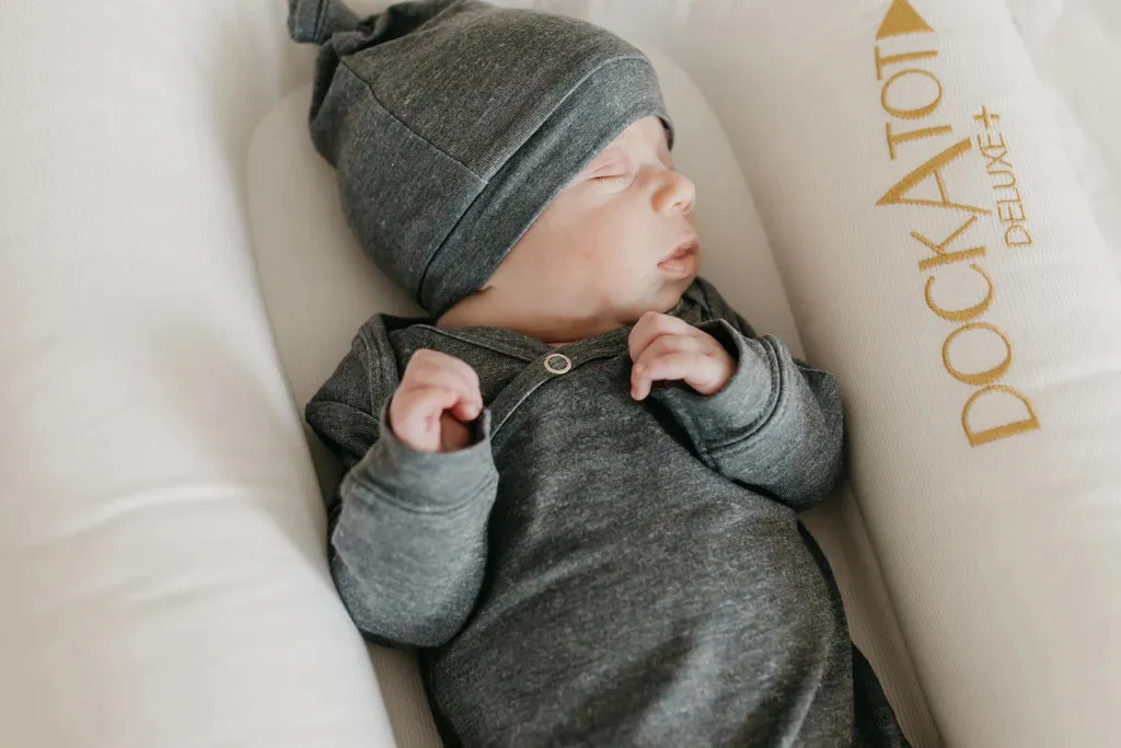 Copper Pearl - Top Knot Hat - Slate