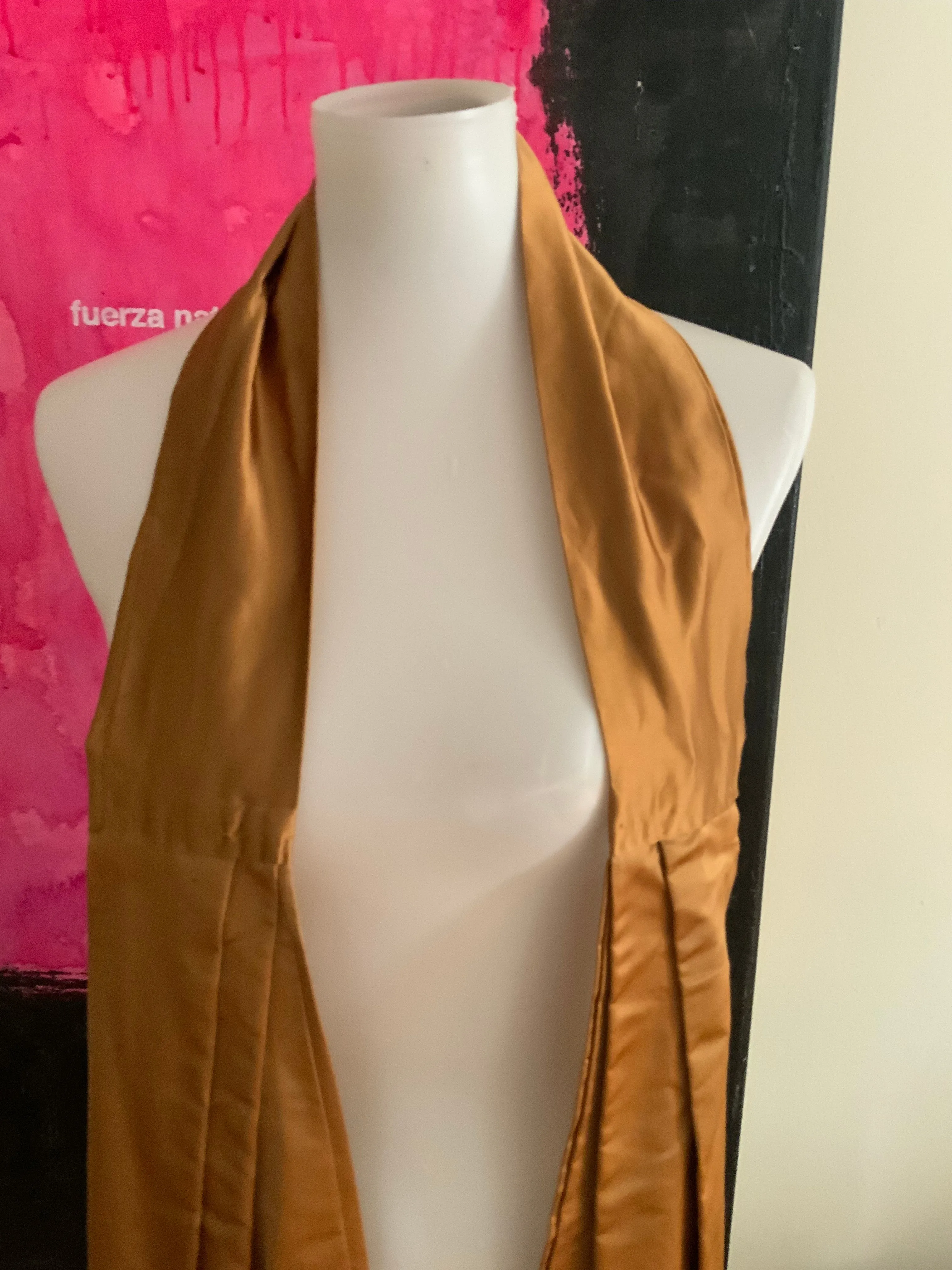 Copper Satin Scarf / Belt- 50s