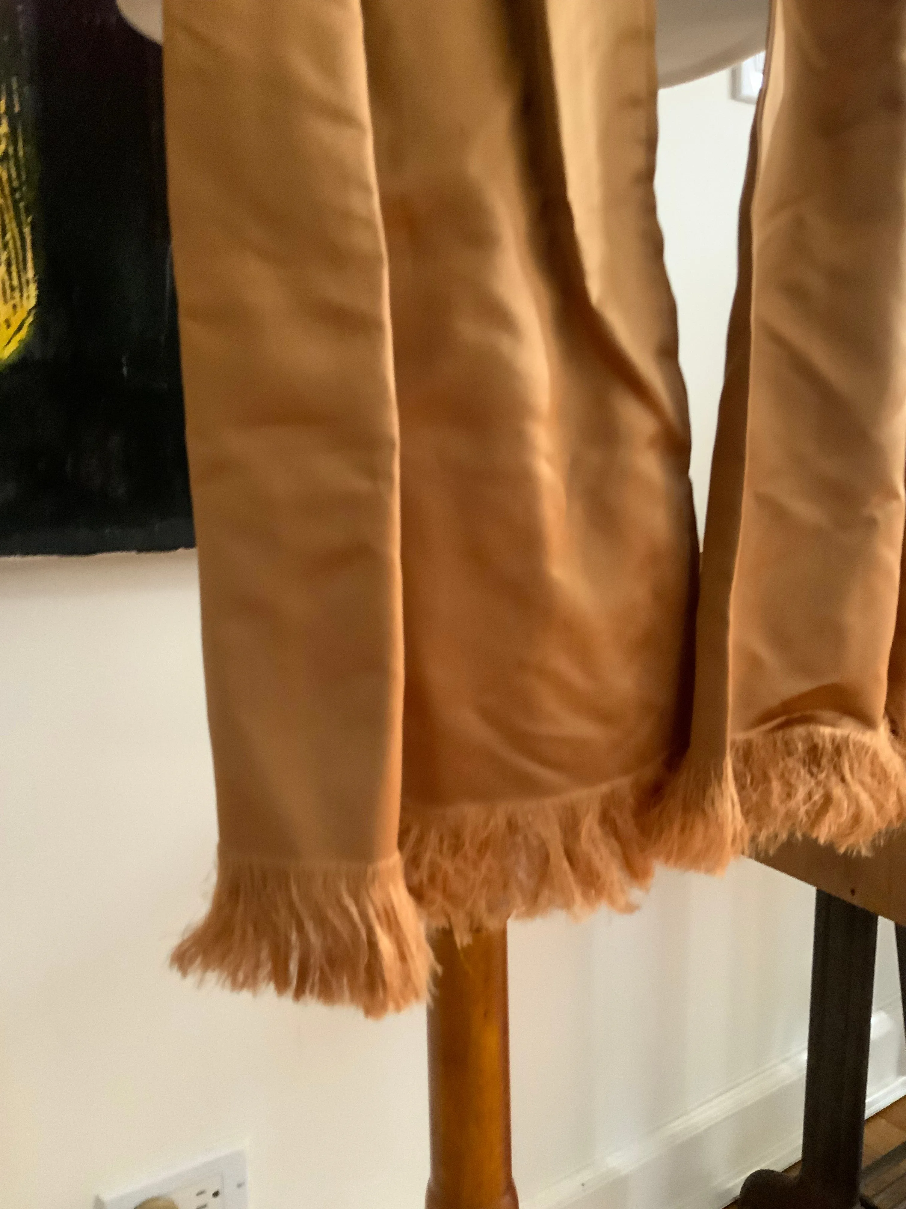 Copper Satin Scarf / Belt- 50s