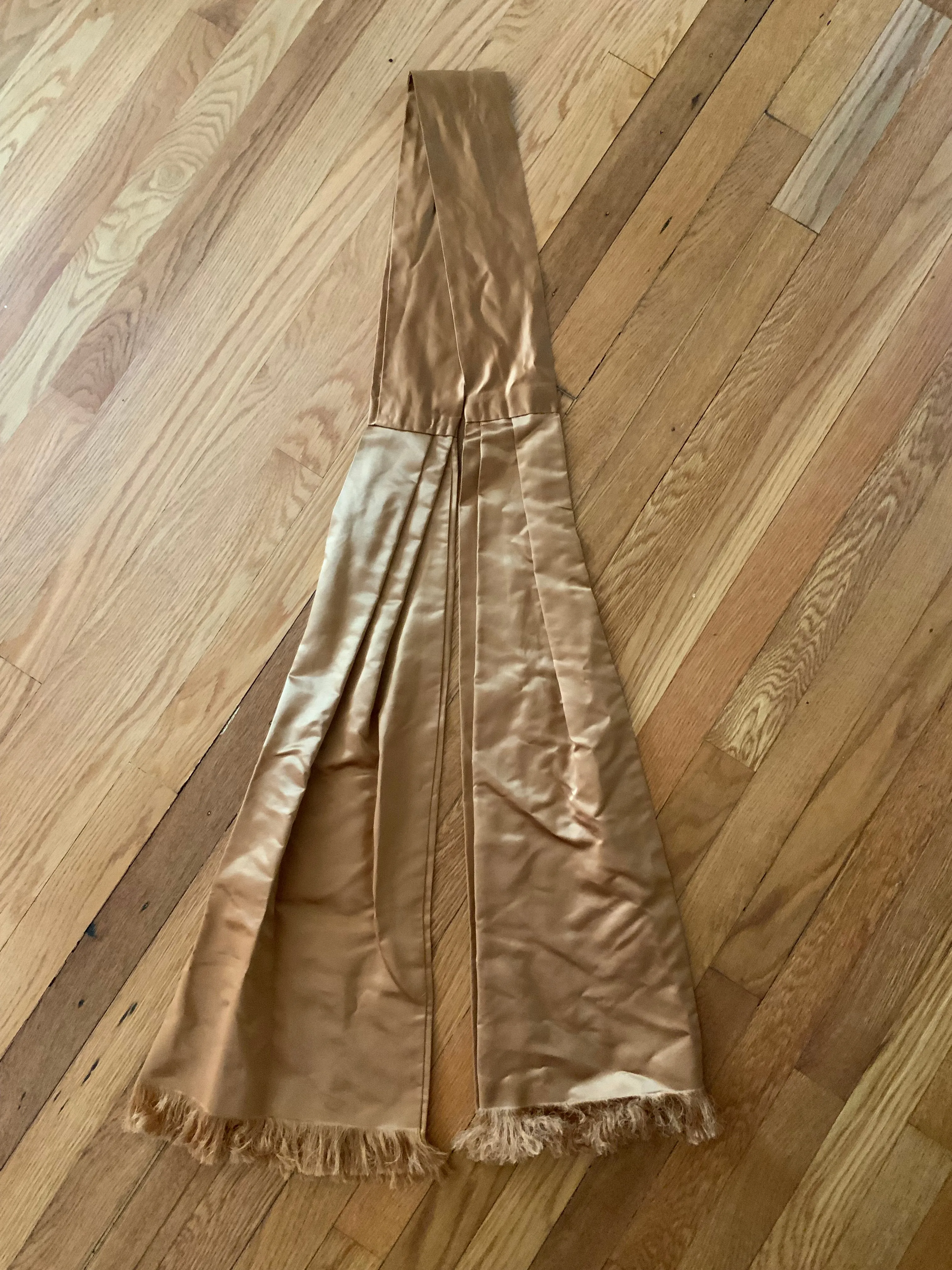 Copper Satin Scarf / Belt- 50s
